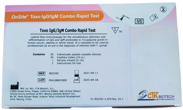 CTK Typhoid IgG/IgM Rapid Card - Pack 30 Test