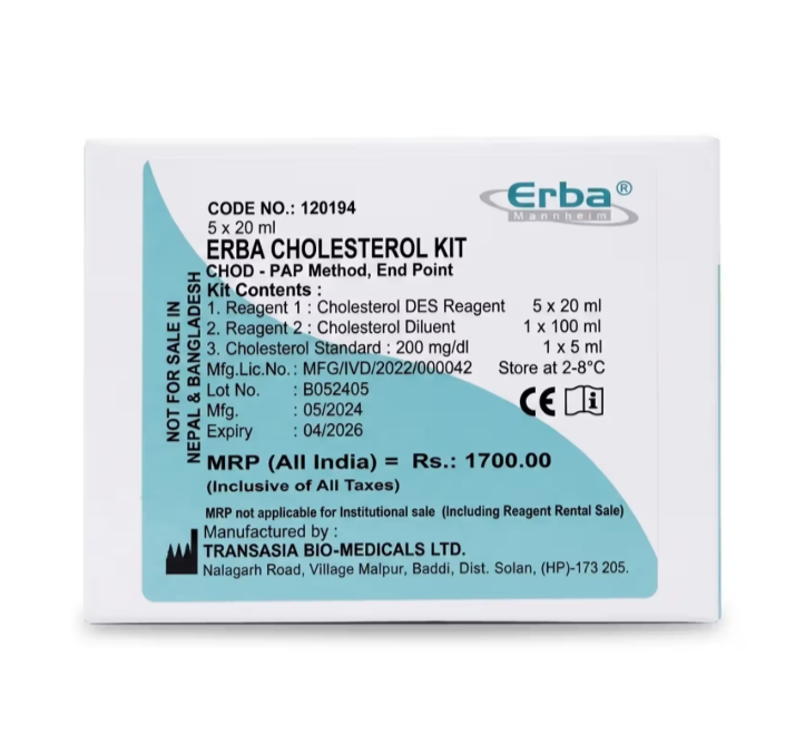 Erba Cholestrol Liquid Kit 5x30ml 2