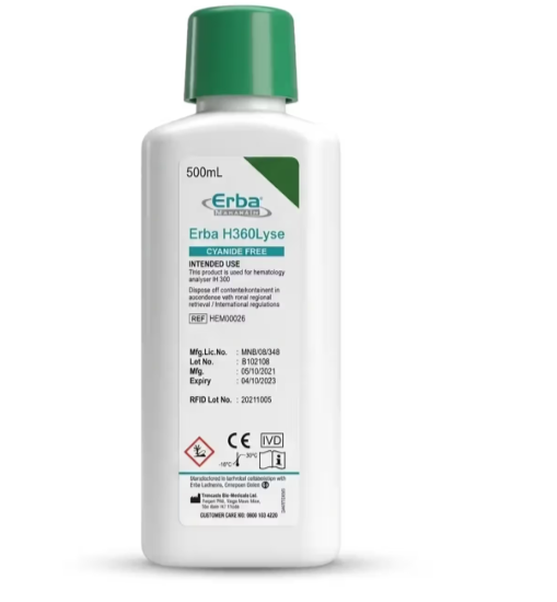 Erba H360 Lyse Bottle of 500ml