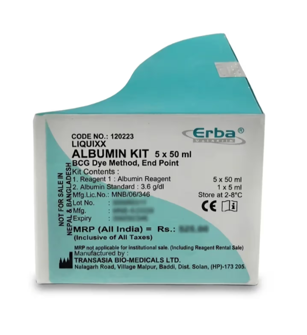 Transasia Erba Albumin 5 x 50ml 1